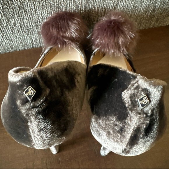 Sam Edelman Haroldson Pump Heels Women's Size 6.5 Dark Brown Event Formal Pom - Picture 6 of 11